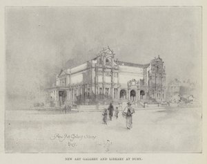New Art Gallery and Library at Bury by Herbert Railton